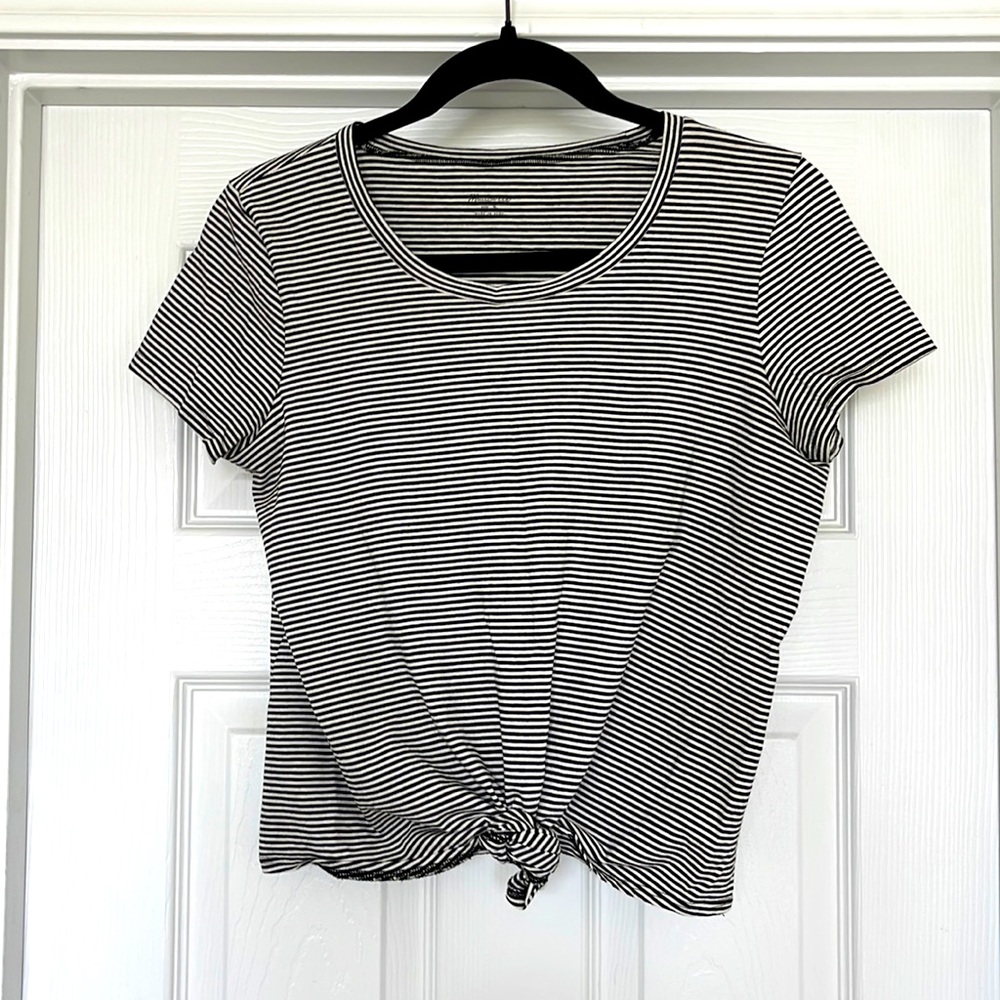 Madewell tie front top
